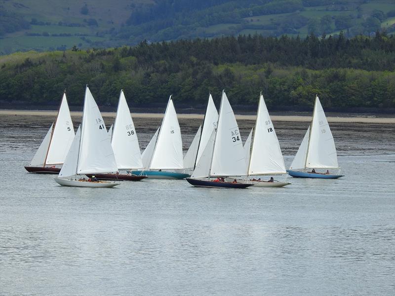 Traeth Llydan beach with Beaumaris Castle across the water